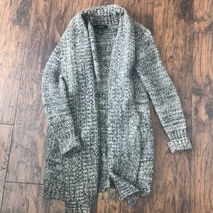 Black and Beige Cardigan